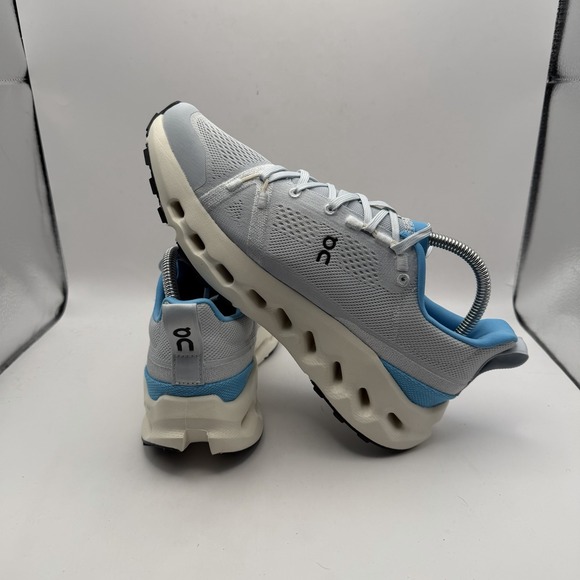 On Running Cloudsurfer Trail Blue Beige Women 9 Road Running Shoes 3WE10103042 - Picture 6 of 11
